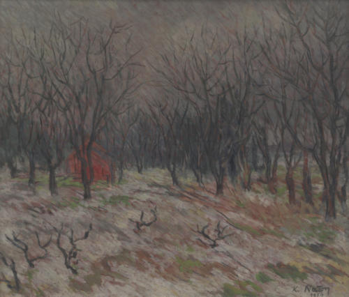 Winter in the manor, 1954