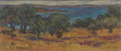 Olives and sea, 1983
